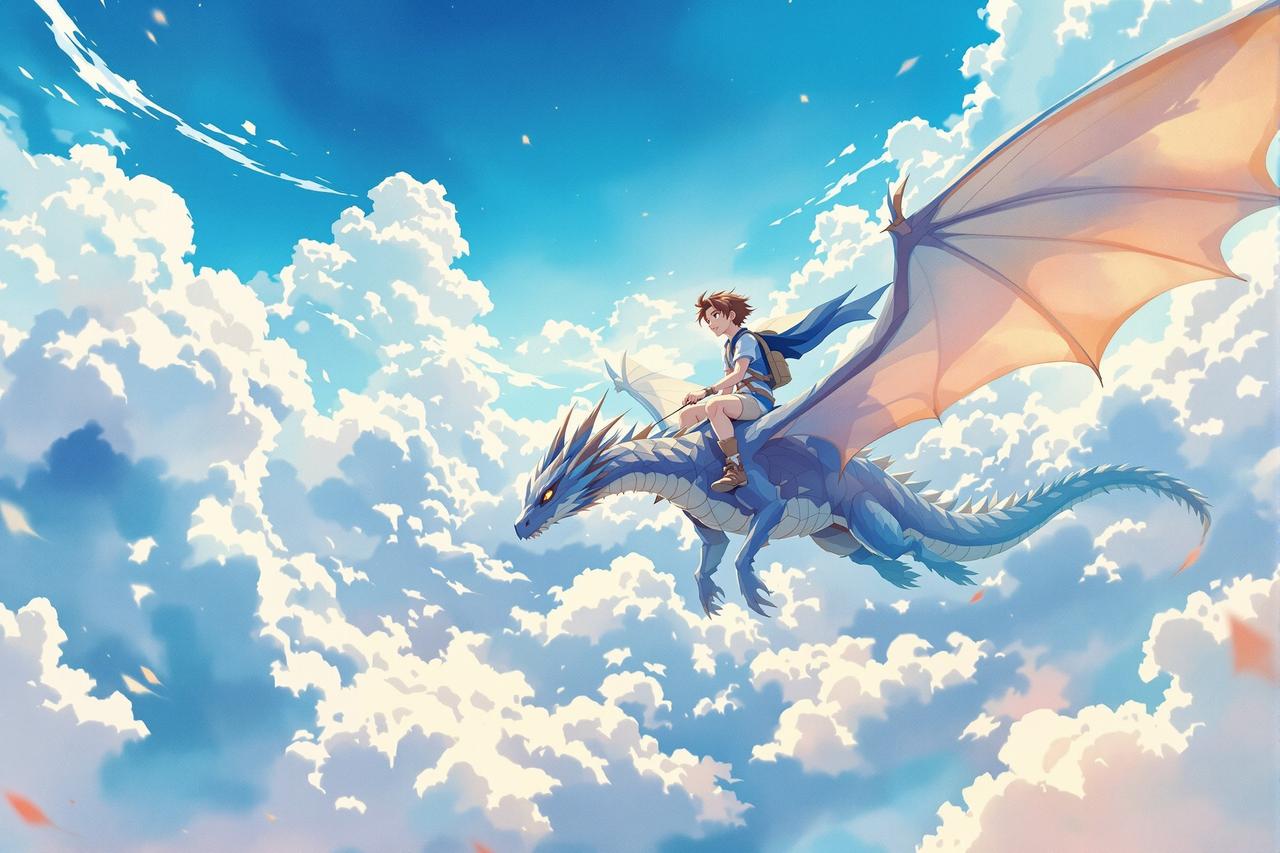 里番韩漫高能追番：青空之下 - 少年与龙的天空冒险